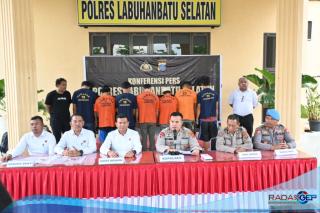 Polres Labusel Tangkap 8 Pelaku Curanmor, Sita 15 Motor
